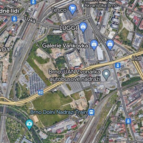 Lukrativní pozemky k pronájmu v centru Brna