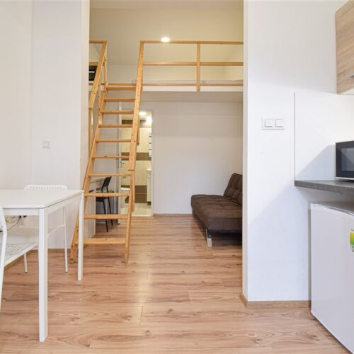 Podnájem mezonetu 1+kk na ulici Hybešova